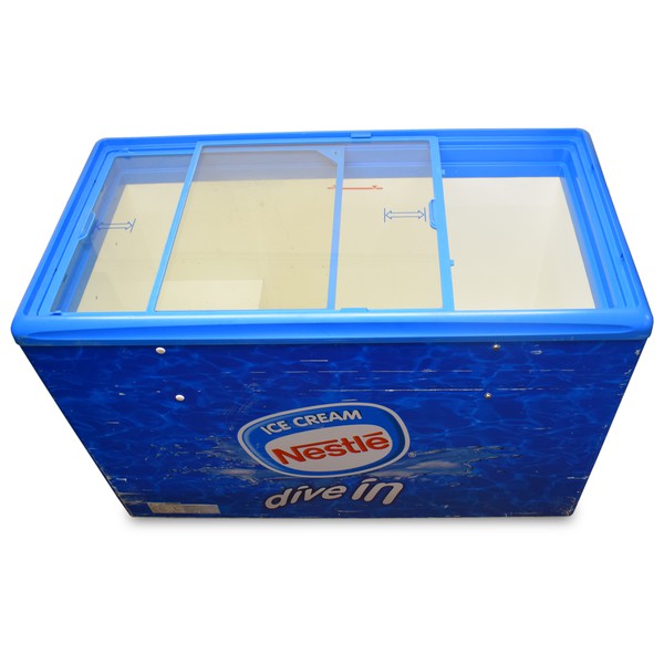 Glass door (sliding) ice cream freezer