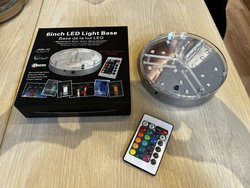 Secondhand 6 Inch LED Light Base Remote Controlled For Sale