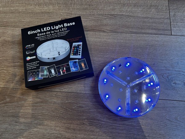 6 Inch LED Light Base Remote Controlled