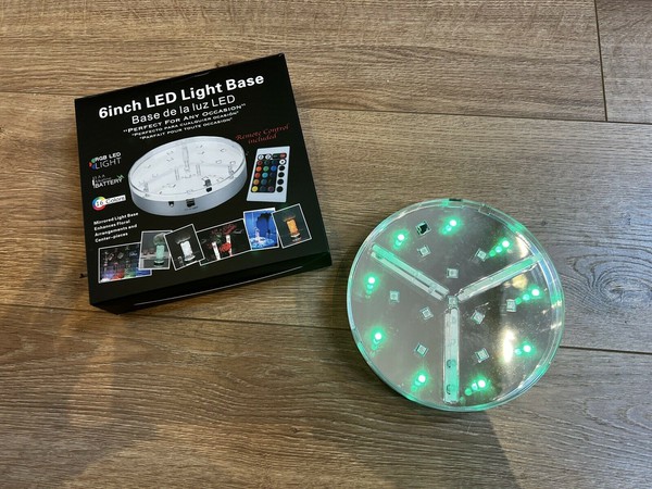 6 Inch LED Light Base Remote Controlled For Sale