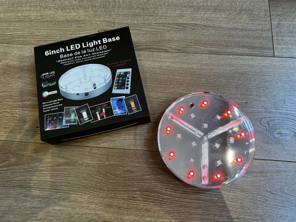Secondhand 6 Inch LED Light Base Remote Controlled