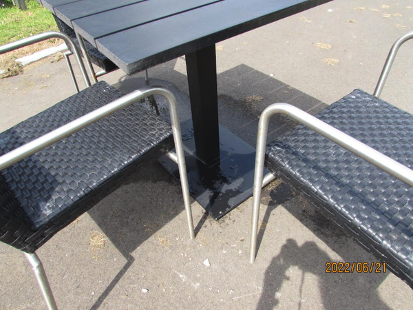 Secondhand chairs and tables for sale