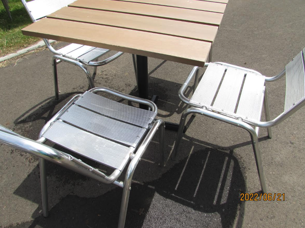 Used chairs and tables