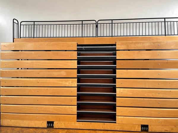 Wooden Bleacher Style Fold Out Seating