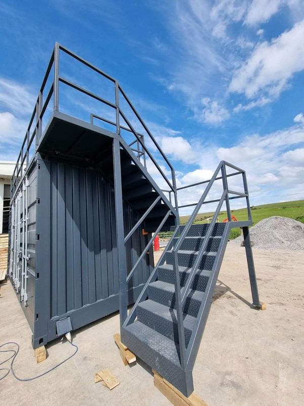 Bespoke and Unique Shipping Container Bar with Grass Roof and Hydraulic Side - Doncaster, South Yorkshire 4