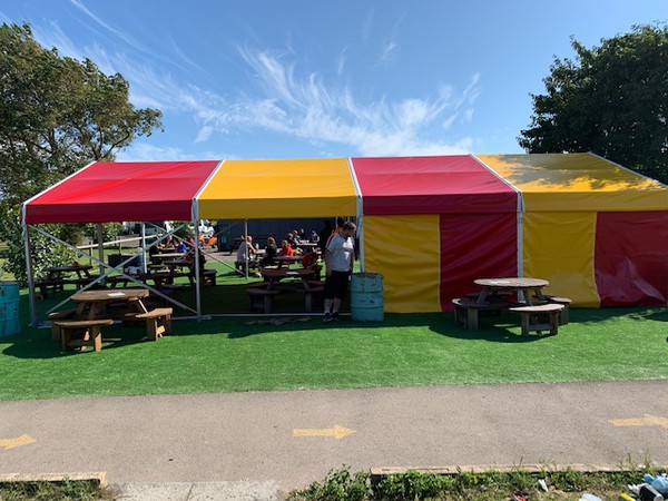 Colourful marquees for sale