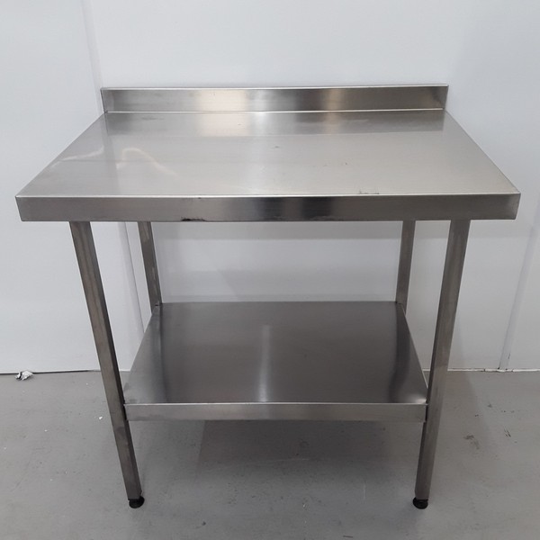 90cm x 60cm stainless steel prep table
