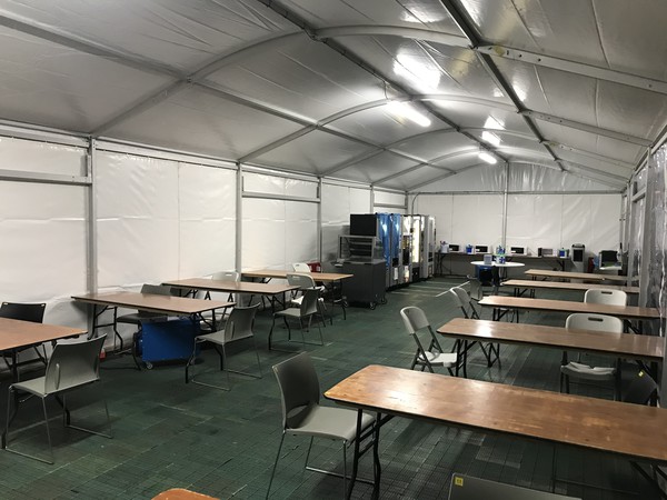 Secondhand 6x18m Clearspan Marquee