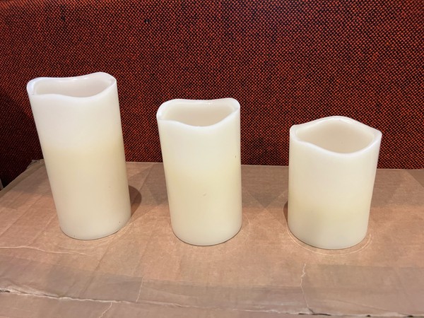 Secondhand LED Pillar Candles For Sale