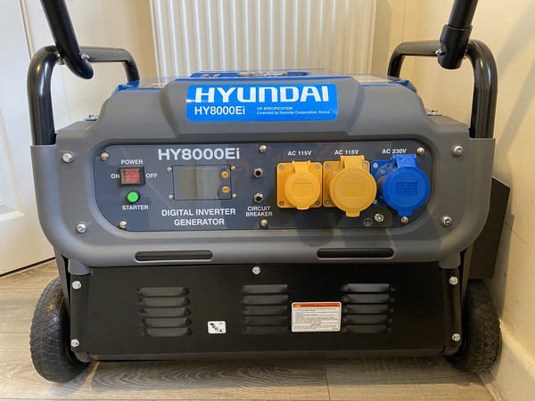 Hyundai 7.5kW Portable Petrol Inverter Generator
