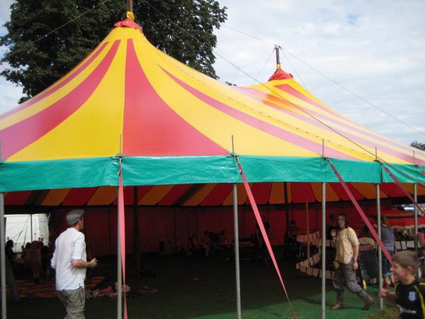 Red and Yellow big top for sale