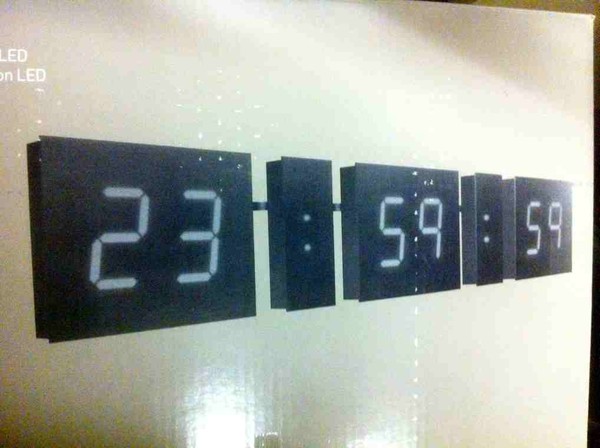 White LED countdown Clock