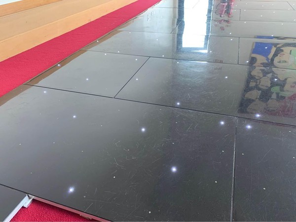 Secondhand Used 18ft x 18ft Black (Wireless LED) Floor For Sale