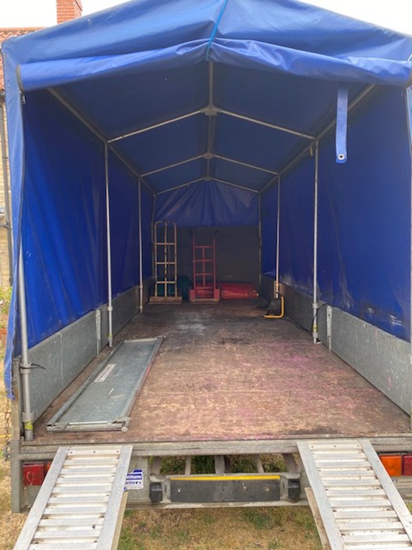 Buy Covered Ifor Williams trailer with Ramps