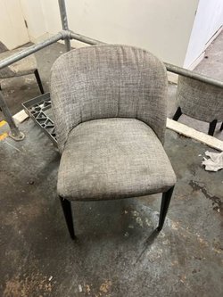 40x upholstered grey dinging chairs