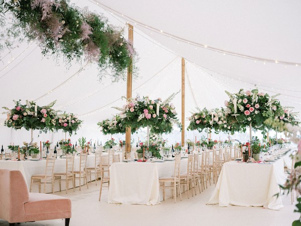 12m x 24m Baytex Electron Marquee with Ivory Pleated Lining