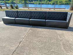 Secondhand Lengths of Sectional Wall Seating Unit For Sale