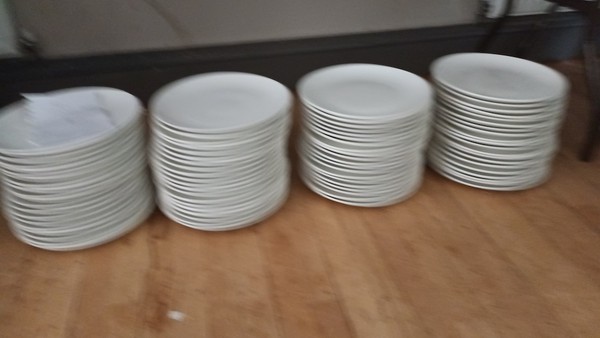 White 12" Plates for sale