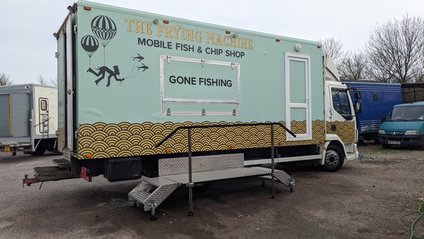 Mobile fish and chip shop waggon