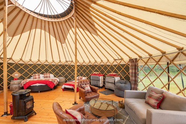Covered In Style 26ft Wedding or Glamping Yurt for sale