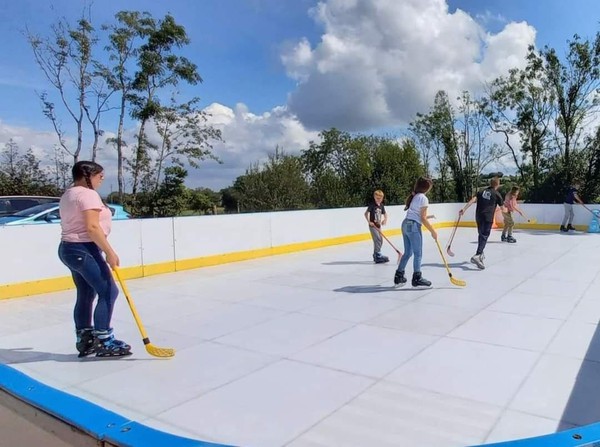 8m x 12m Synthetic Ice Rink