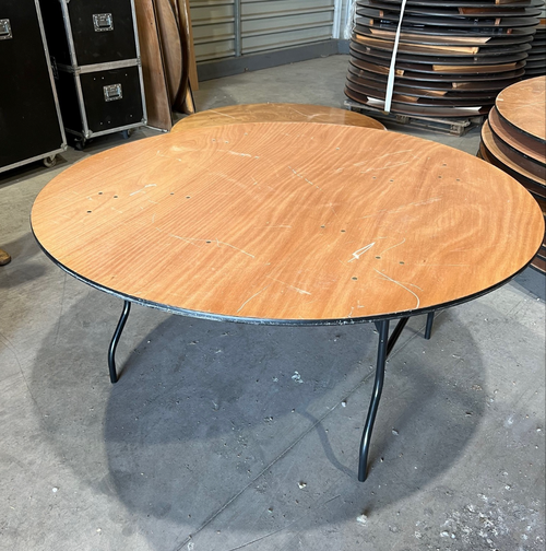 Secondhand Chairs and Tables Round Tables with Folding Legs