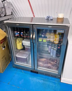 Secondhand Polar G-Series Back Bar Cooler with Hinged Doors Stainless Steel 208Ltr For Sale
