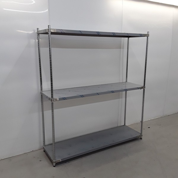 Brand New Craven SSM Stainless Steel Solid Shelving	(40539)