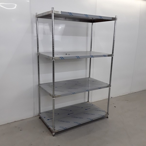 Brand New Craven SSM Stainless Steel Solid Shelving	(40532)