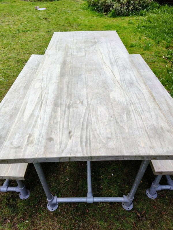 Used Accoya Table & Benches for sale
