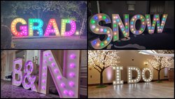 LED Light up letters for weddings and parties
