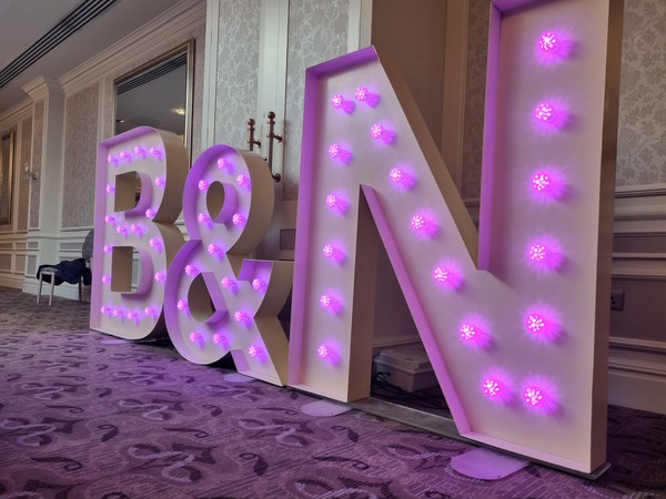 LED Light Up Letter Initials for Events