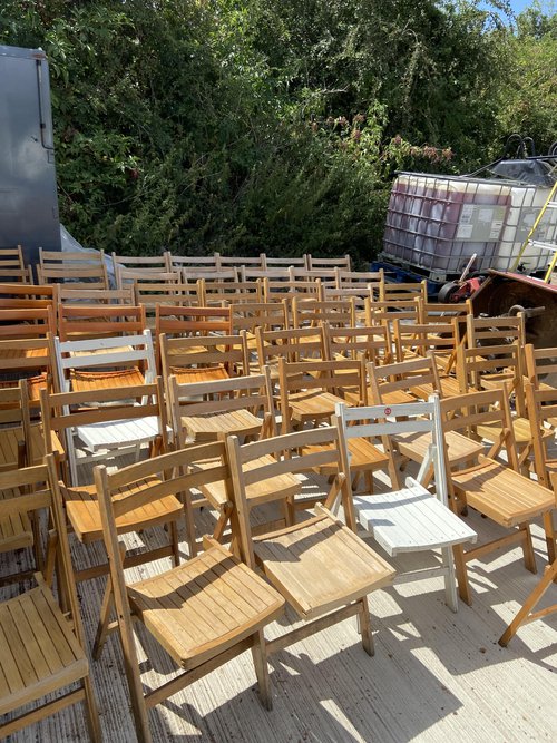 Secondhand Chairs and Tables Folding Chairs