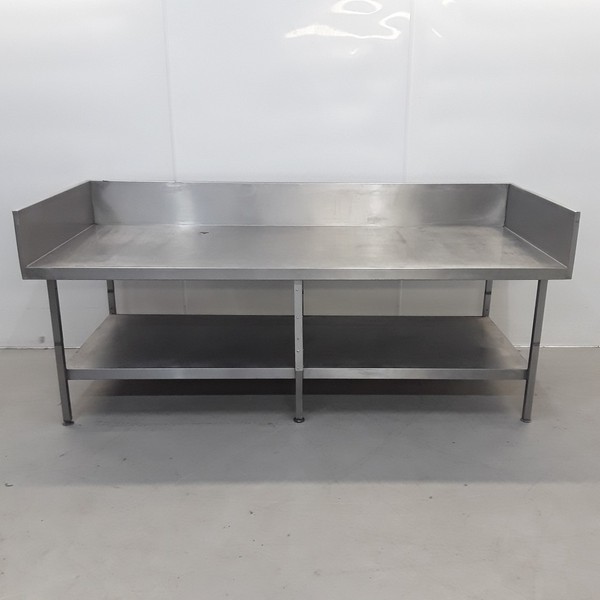 2.2m stainless steel table