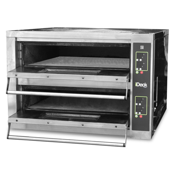 Electric two deck pizza oven