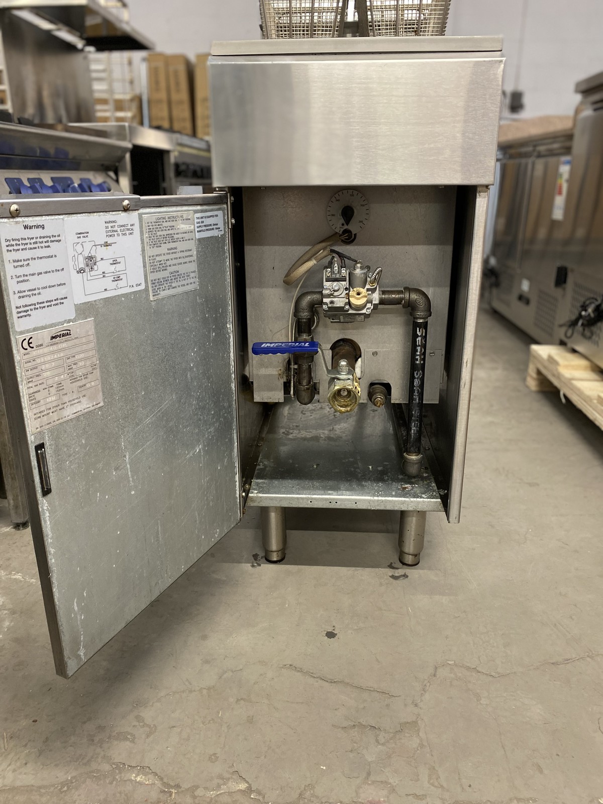 Secondhand Catering Equipment Gas Fryers Imperial IFS40 Open Pan