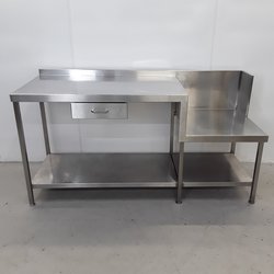 Used Stainless Split Level Table	(40619)