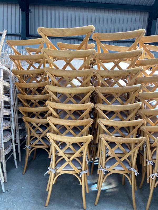 Cross backed chairs