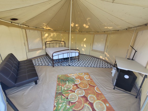 5m round (Yurt style!) tent lodge