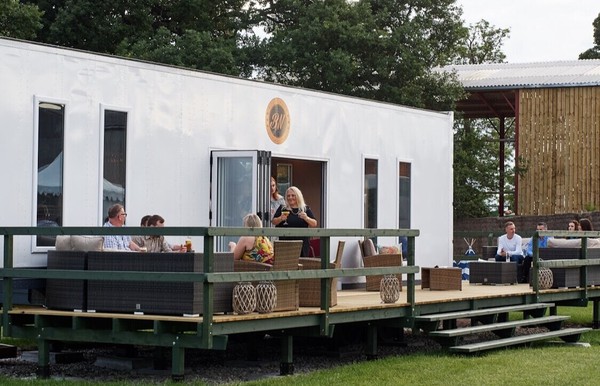 Venue bar trailer with deck