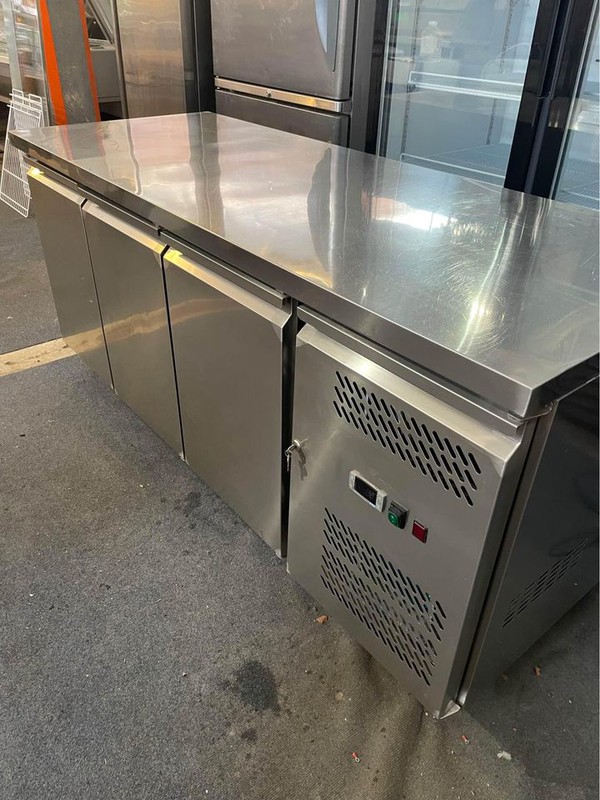 Secondhand Catering Equipment Bench Or Prep Fridges Three Door