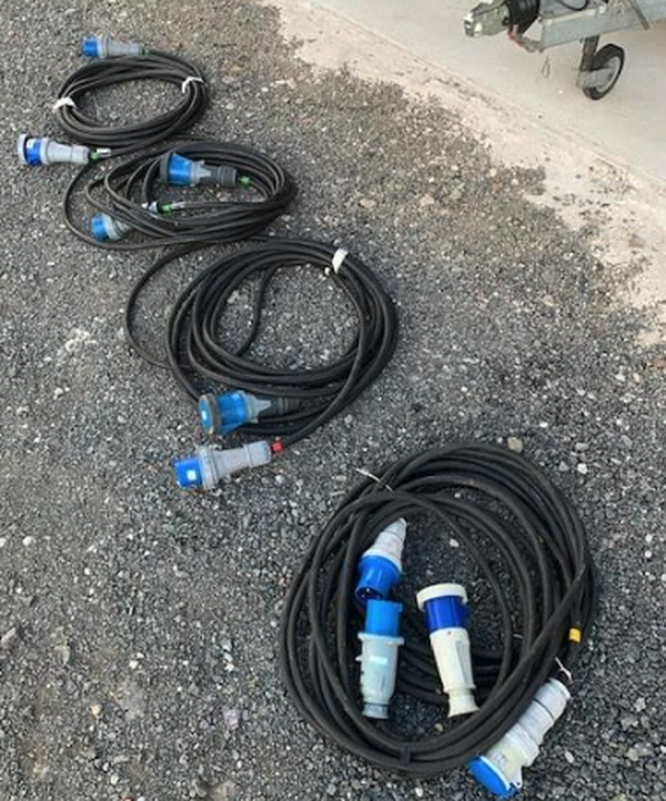 Secondhand Sound and Lighting Equipment DMX Cables 4x 63 Amp Single