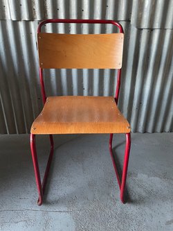 Secondhand Used Vintage Tubular School Chair For Sale