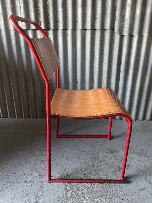 Secondhand Vintage Tubular School Chair For Sale