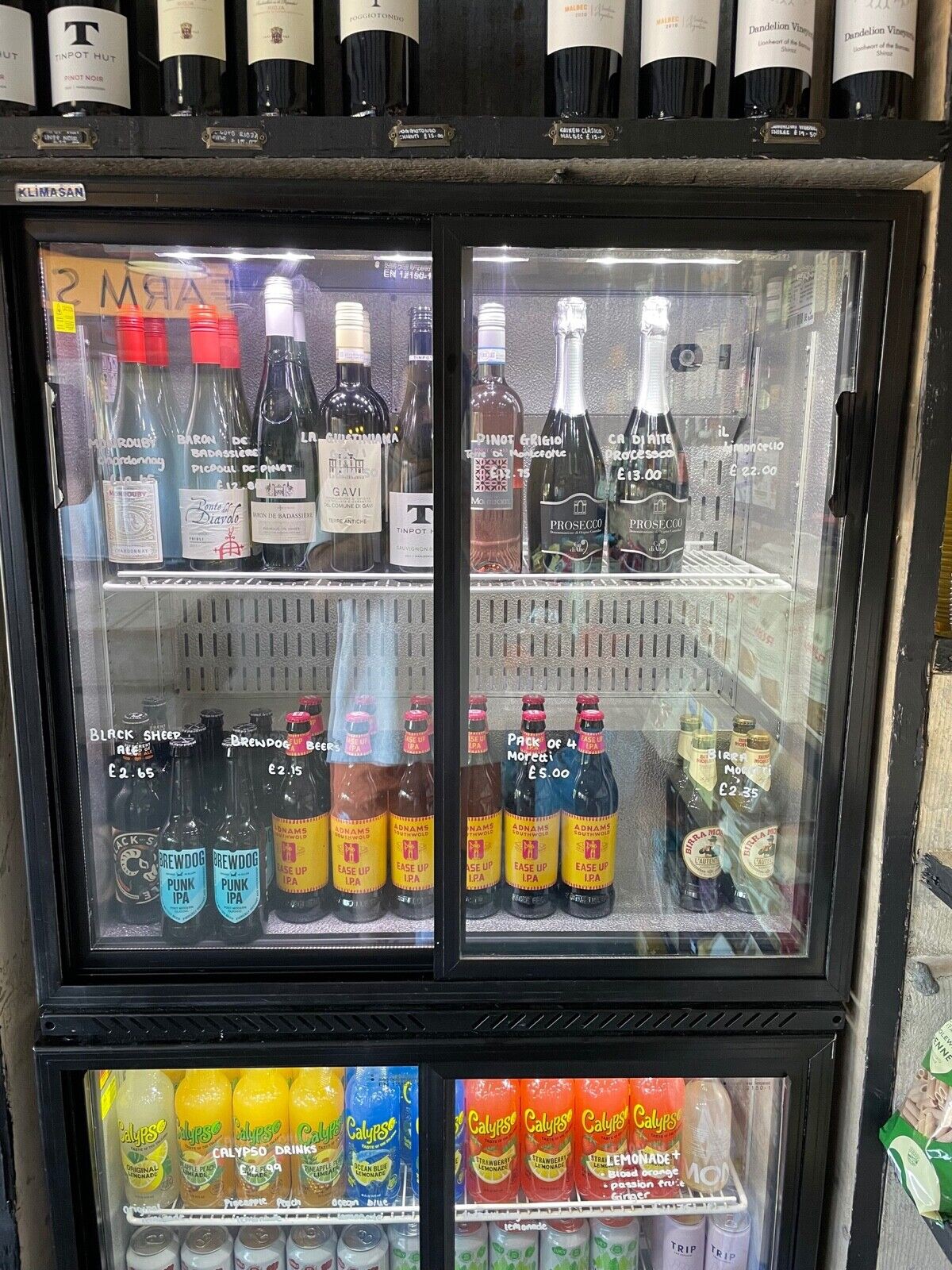 Secondhand Catering Equipment Drinks Fridges 2x Bar Fridge Chillers