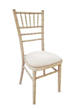 White Limewashed Chiavari Banqueting Chairs for sale