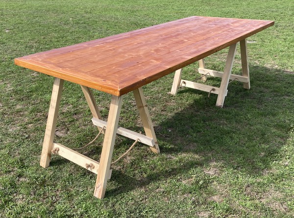 Rustic Hand Crafted Trestle Tables