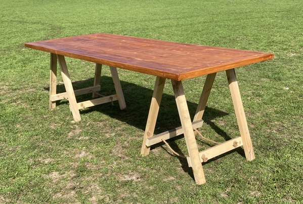 Selling Rustic Handmade Trestle Tables