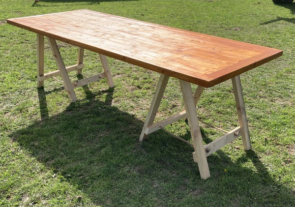 Buy Rustic Handmade Trestle Tables