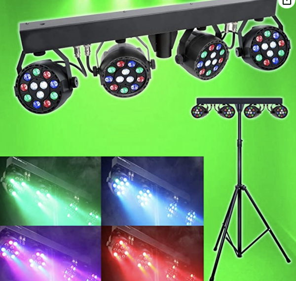 disco lights on a stand